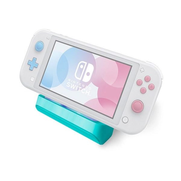 Portable Charging Charger Base Stand Station for Nintendo Switch Lite (Blue)