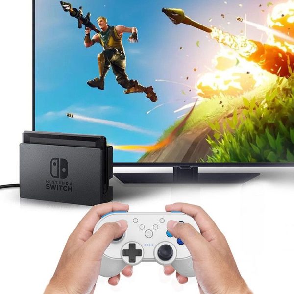 JYS Mini Wireless Bluetooth Game Controller Gamepad for Switch (White) - Image 11