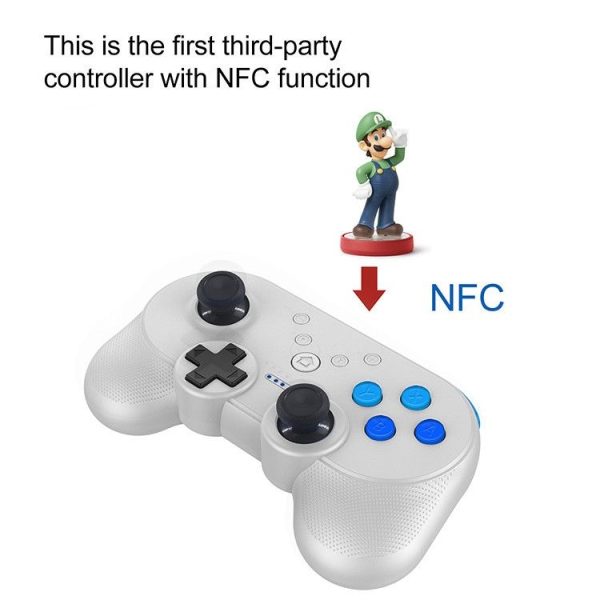 JYS Mini Wireless Bluetooth Game Controller Gamepad for Switch (White) - Image 8