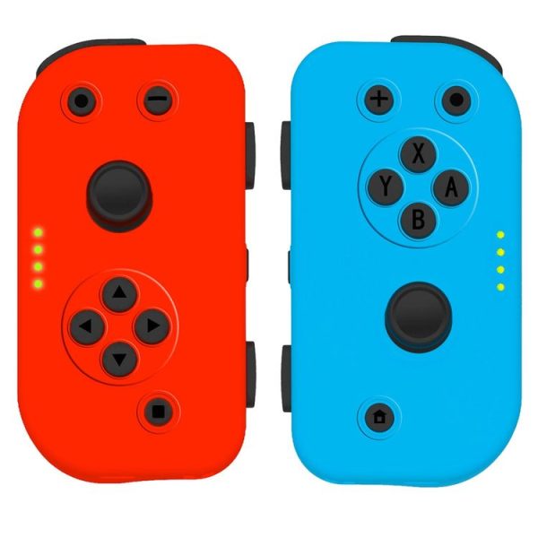 Left and Right Wireless Bluetooth Game Controller Gamepad for Switch Joy-con (Blue + Red) - Image 2