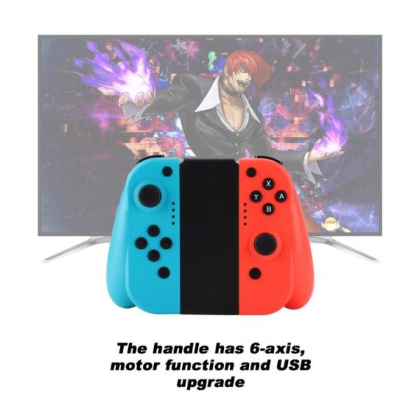 Left and Right Wireless Bluetooth Game Controller Gamepad for Switch Joy-Con (Blue + Red) - Image 11