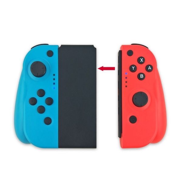 Left and Right Wireless Bluetooth Game Controller Gamepad for Switch Joy-Con (Blue + Red) - Image 3