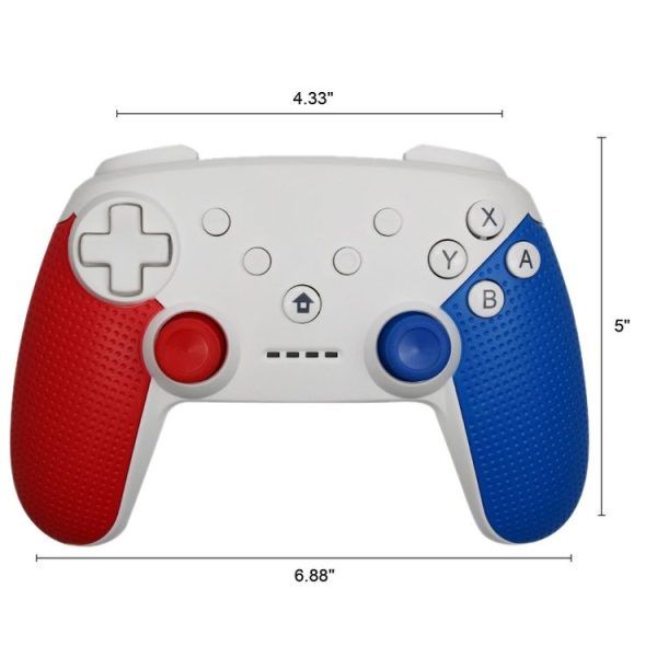 Wireless Bluetooth Game Controller Gamepad for Switch Pro, Support Turbo Function (White) - Image 3