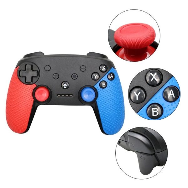 Wireless Bluetooth Game Controller Gamepad for Switch Pro, Support Turbo Function (White) - Image 5