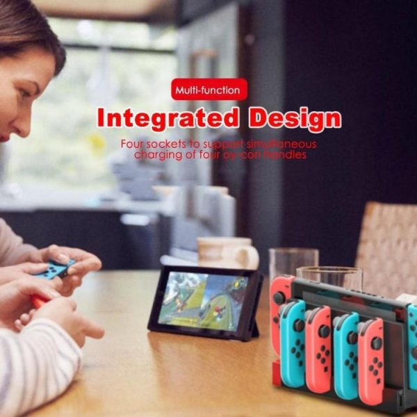 IPega PG-9186 Game Controller Charger Charging Dock Stand Station Holder with Indicator for Nintendo Switch Joy-Con - Image 12