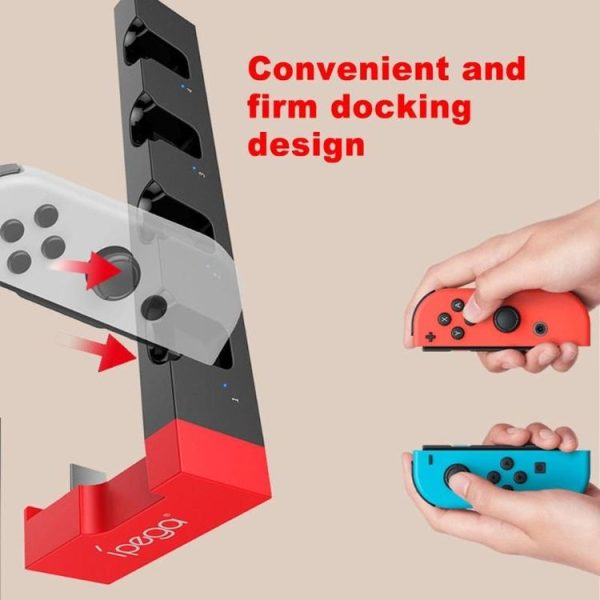 IPega PG-9186 Game Controller Charger Charging Dock Stand Station Holder with Indicator for Nintendo Switch Joy-Con - Image 9