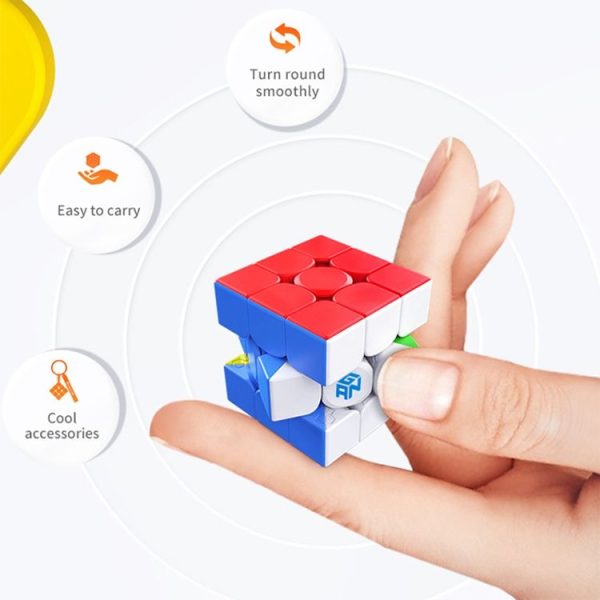 GAN330 Cube Keychain Puzzle Profissional Cube Educational Toy, Size: 3x3x3cm - Image 3