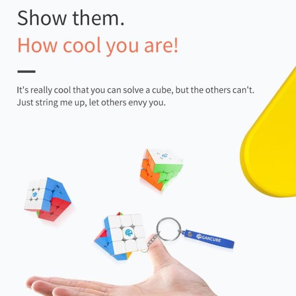 GAN330 Cube Keychain Puzzle Profissional Cube Educational Toy, Size: 3x3x3cm - Image 5