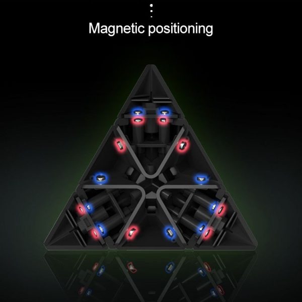 Moyu QIYI M Series Magnetic Speed Magic Cube Pyramid Cube Puzzle Toys (Black) - Image 6