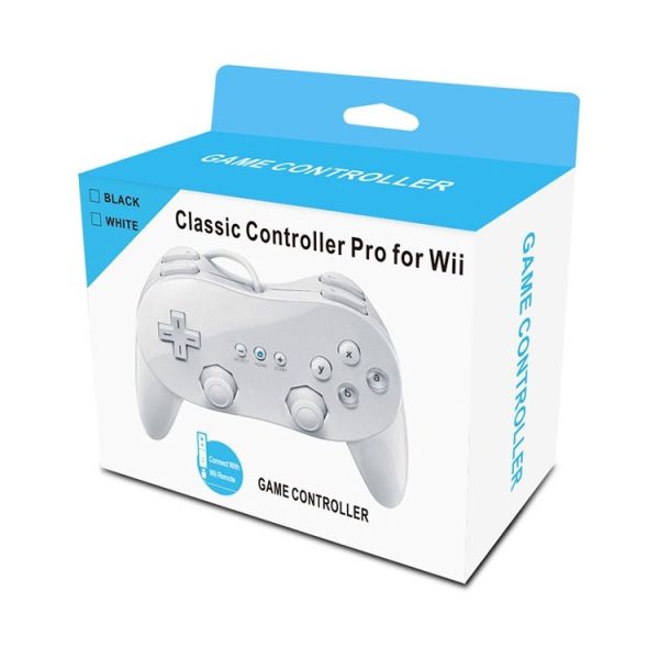Classic Wired Game Controller Gaming Remote For Nintendo Wii (Black) - Image 4