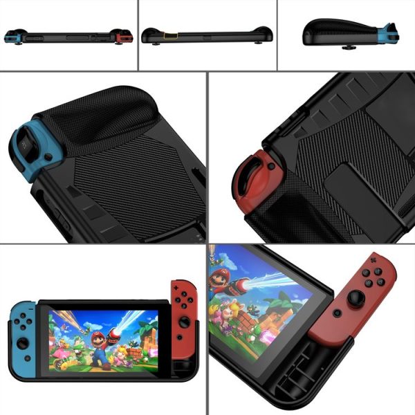 TPU Soft Protective Shell Drop Resistance for Nintendo Switch (Black) - Image 4