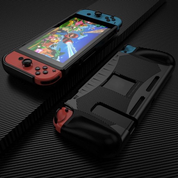 TPU Soft Protective Shell Drop Resistance for Nintendo Switch (Black) - Image 5
