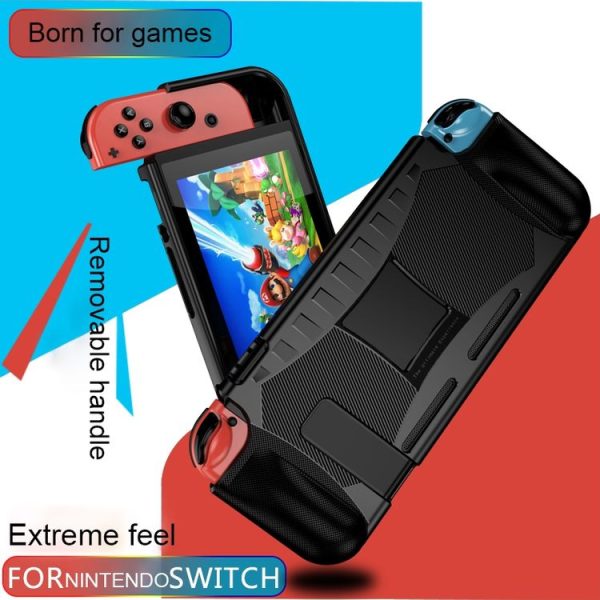 TPU Soft Protective Shell Drop Resistance for Nintendo Switch (Black) - Image 6
