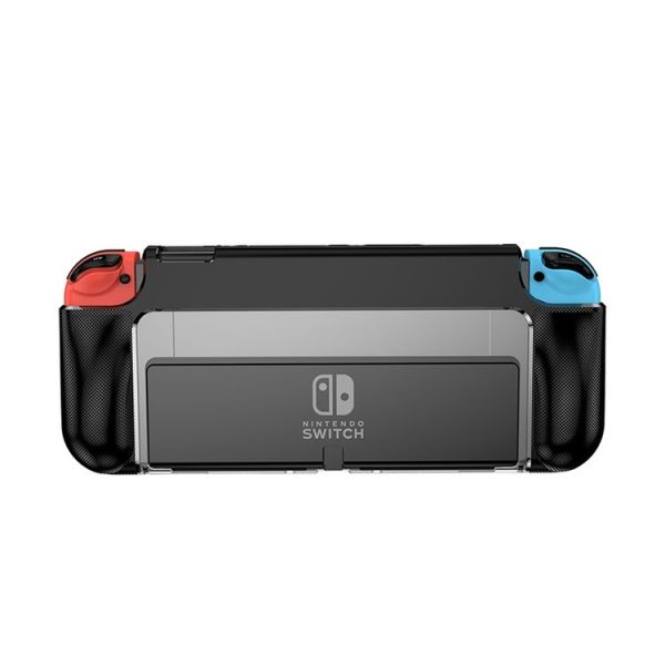 TPU + PC Protective Cover for Nintendo Switch OLED (Black)