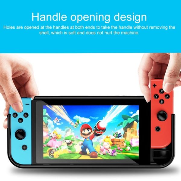 TPU + PC Protective Cover for Nintendo Switch OLED (Black) - Image 6