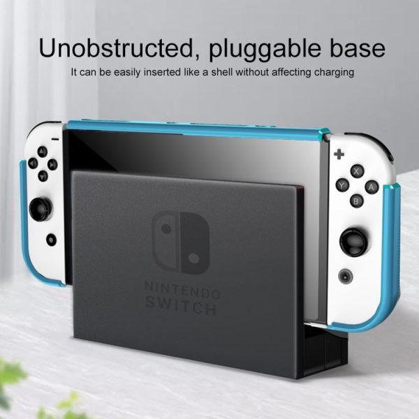 TPU + PC Protective Cover for Nintendo Switch OLED (Black) - Image 7