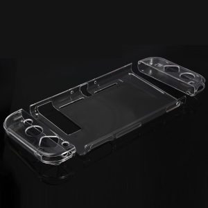 DOBE TNS-1710 4 in 1 Crystal Hard Shell Case for Nintendo Switch Body and Gamepad (Transparent)