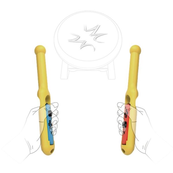 2 PCS DOBE TNS-1842 Handle Holder Grip Drumstick with Wrist Strap for Nintendo Switch Joy-con Drum Games - Image 5