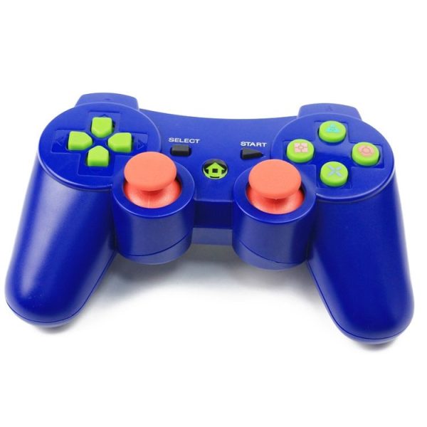 Bending Wireless Bluetooth Game Handle Controller for PS3 (Blue) - Image 2