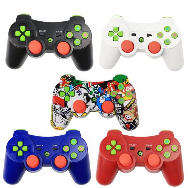 Colorful Bending Wireless Bluetooth Game Handle Controller for PS3 - Image 6