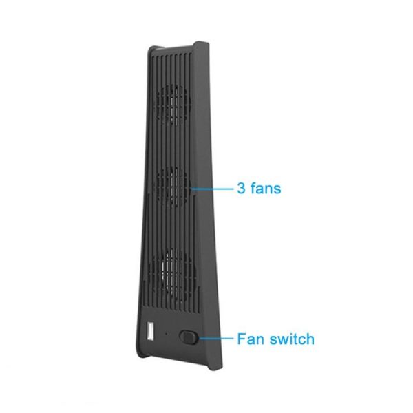 KJH P5-009 Console Cooling Fan For PS5 (Black) - Image 4
