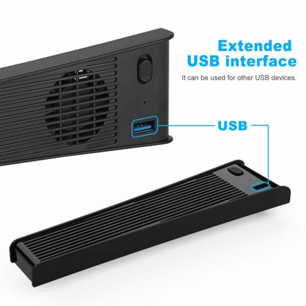KJH P5-009 Console Cooling Fan For PS5 (Black) - Image 7