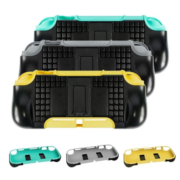 2 In 1 TPU Protective Case with Holder for Switch Lite (Grey) - Image 8