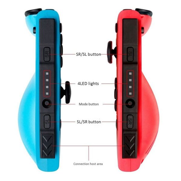 Left and Right Bluetooth Wireless Joypad Gamepad Game Controller for Switch (Black) - Image 8