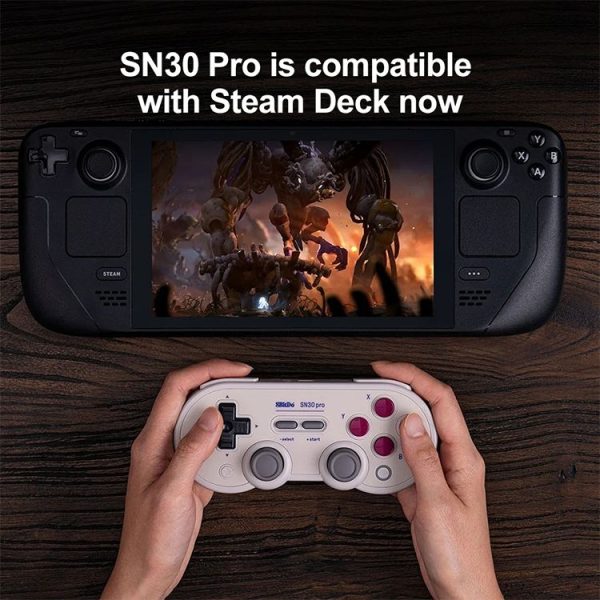 8BitDo SN30 Pro Bluetooth Gamepad Hall Version for Switch / Steam / PC / Android (White) - Image 8