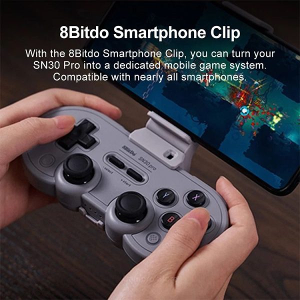 8BitDo SN30 Pro Bluetooth Gamepad Hall Version for Switch / Steam / PC / Android (Grey) - Image 7