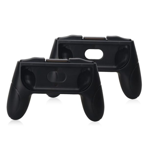 OIVO 2 PCS Left and Right Game Handle Grip Controller for Nintendo Switch Joy-con Grip (Black) - Image 2