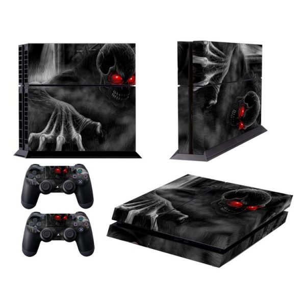 Dark Devil Pattern Fashion Color Protective Film Sticker for Sony PS4 - Image 2
