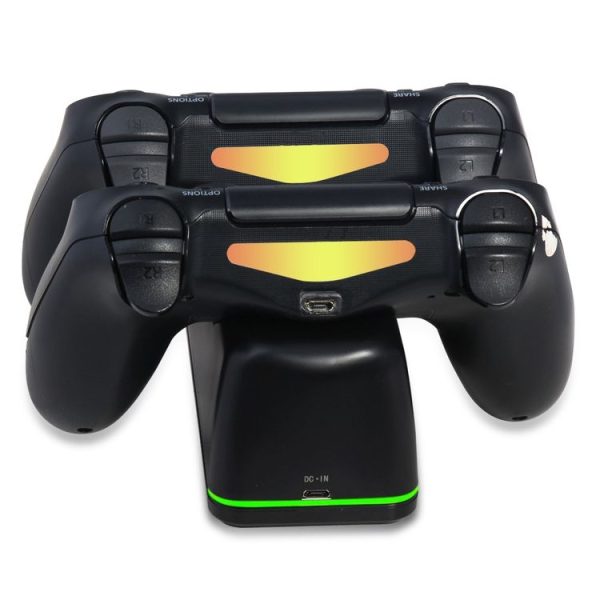 DOBE TP4-1781 Wireless Controller Dual Charging Dock LED Charger Handle Charger for PS4 / Slim / Pro (Black) - Image 8