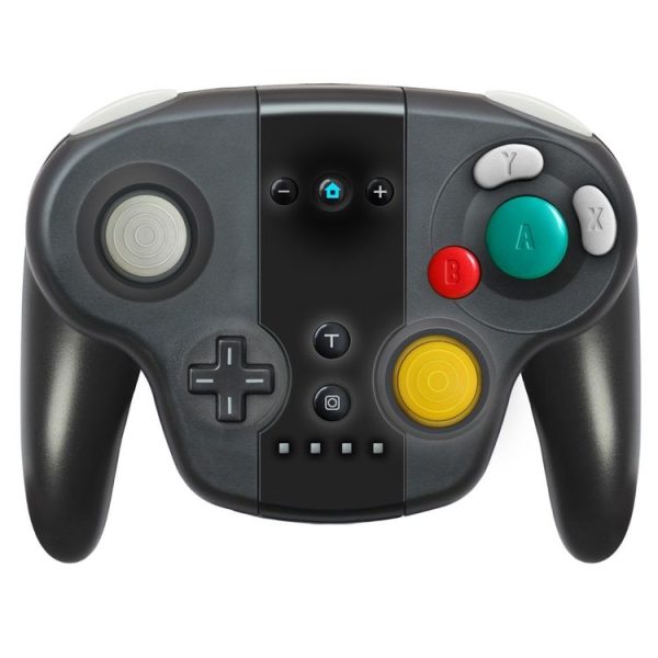 Type-C Port Game Handle Controller for Switch Pro, Support TURBO & NFC Function (Black)