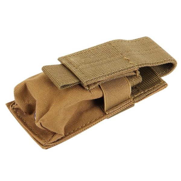 M5 Multifunctional Outdoor Sports Mini Portable Flashlight Protective Cover / Bag, Size: 15 x 4.7 x 2 cm (Brown) - Image 3