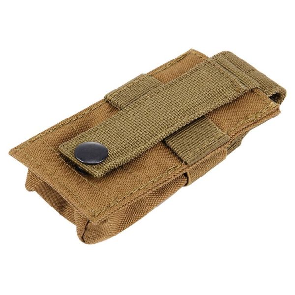 M5 Multifunctional Outdoor Sports Mini Portable Flashlight Protective Cover / Bag, Size: 15 x 4.7 x 2 cm (Brown) - Image 4