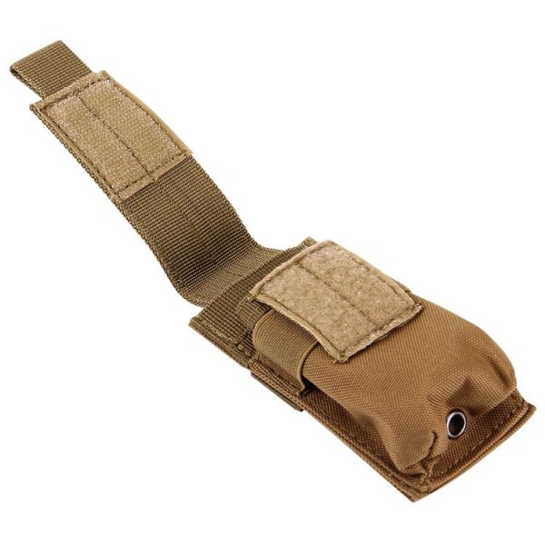 M5 Multifunctional Outdoor Sports Mini Portable Flashlight Protective Cover / Bag, Size: 15 x 4.7 x 2 cm (Brown) - Image 5