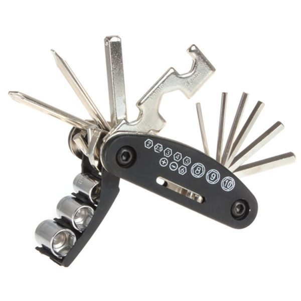 16 in 1 Multifunction Folding Bicycle Repair Combination Tools - Image 5