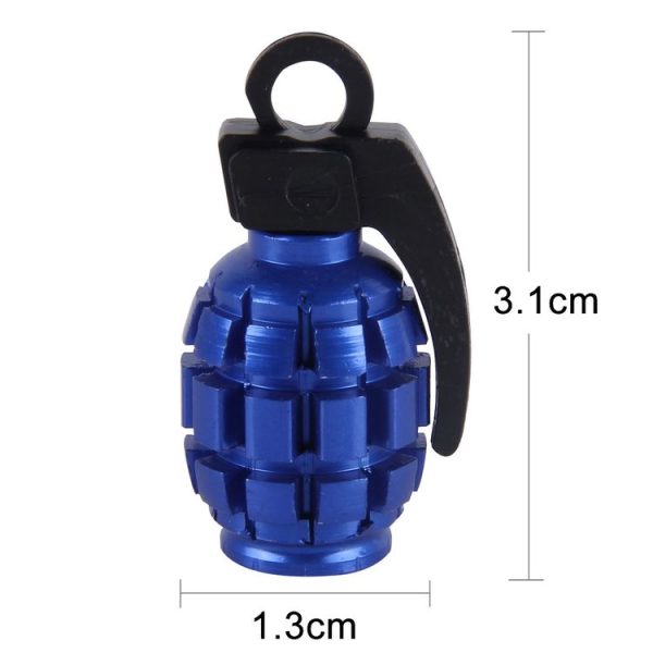 4 PCS Universal Car Tire Valve Caps (Dark Blue) - Image 2