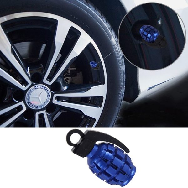 4 PCS Universal Car Tire Valve Caps (Dark Blue) - Image 6