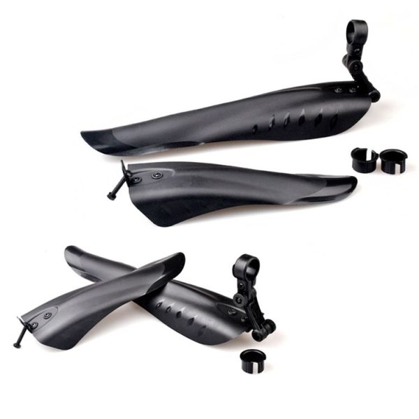 Mountain Road Fits Cycling Creative Mud Guard Dovetail Style Fenders Set for Bike Front And Rear (Black) - Image 3