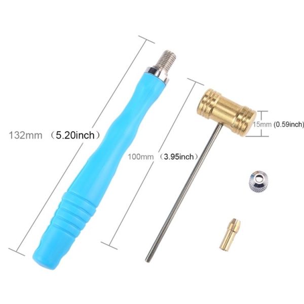 15mm Mini Round Head Small Copper Hammer - Image 3