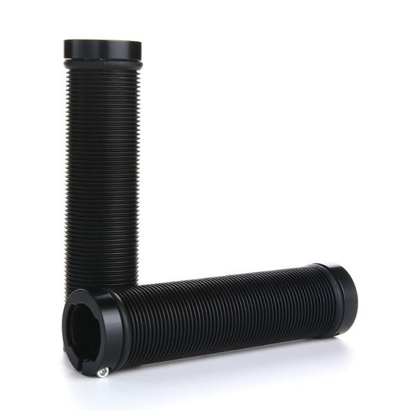1 Pair AG15 Bicycle MTB Bike Lock-on Rubber Handlebar Grips (Black)