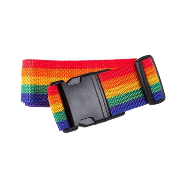 Cross Rainbow Elastic Telescopic Bag Bungee Luggage Packing Belt Travel Luggage Fixed Strap (Colour) - Image 2
