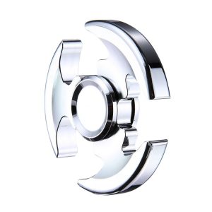 Fidget Spinner Toy Stress Reducer Anti-Anxiety Toy with Fluorescent Light for Children and Adults, About 8 Minutes Rotation Time, R188 Steel Beads Bearing + Stainless Steel Material, Hammer Head Shape