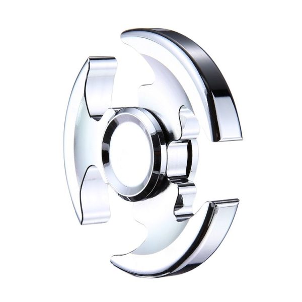Fidget Spinner Toy Stress Reducer Anti-Anxiety Toy with Fluorescent Light for Children and Adults, About 8 Minutes Rotation Time, R188 Steel Beads Bearing + Stainless Steel Material, Hammer Head Shape