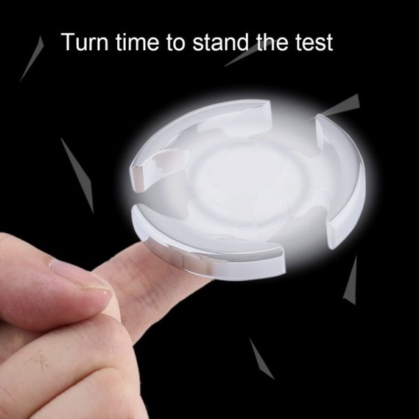 Fidget Spinner Toy Stress Reducer Anti-Anxiety Toy with Fluorescent Light for Children and Adults, About 8 Minutes Rotation Time, R188 Steel Beads Bearing + Stainless Steel Material, Hammer Head Shape - Image 4