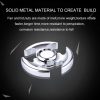Fidget Spinner Toy Stress Reducer Anti-Anxiety Toy with Fluorescent Light for Children and Adults, About 8 Minutes Rotation Time, R188 Steel Beads Bearing + Stainless Steel Material, Hammer Head Shape - Image 6