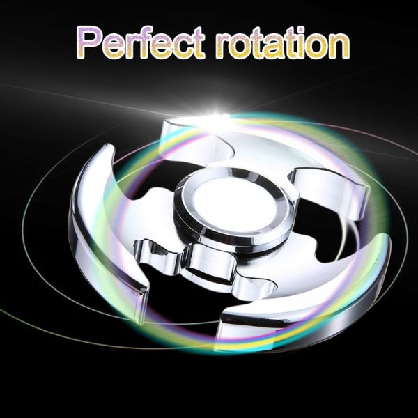 Fidget Spinner Toy Stress Reducer Anti-Anxiety Toy with Fluorescent Light for Children and Adults, About 8 Minutes Rotation Time, R188 Steel Beads Bearing + Stainless Steel Material, Hammer Head Shape - Image 7
