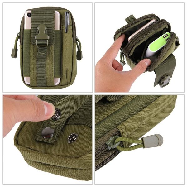 Stylish Multifunctional Outdoor Sports Running Hiking Riding Travelling Waist Bag Phone Camera Protective Case Card Pocket Wallet with Belt Bandage Binding Tape - Image 4